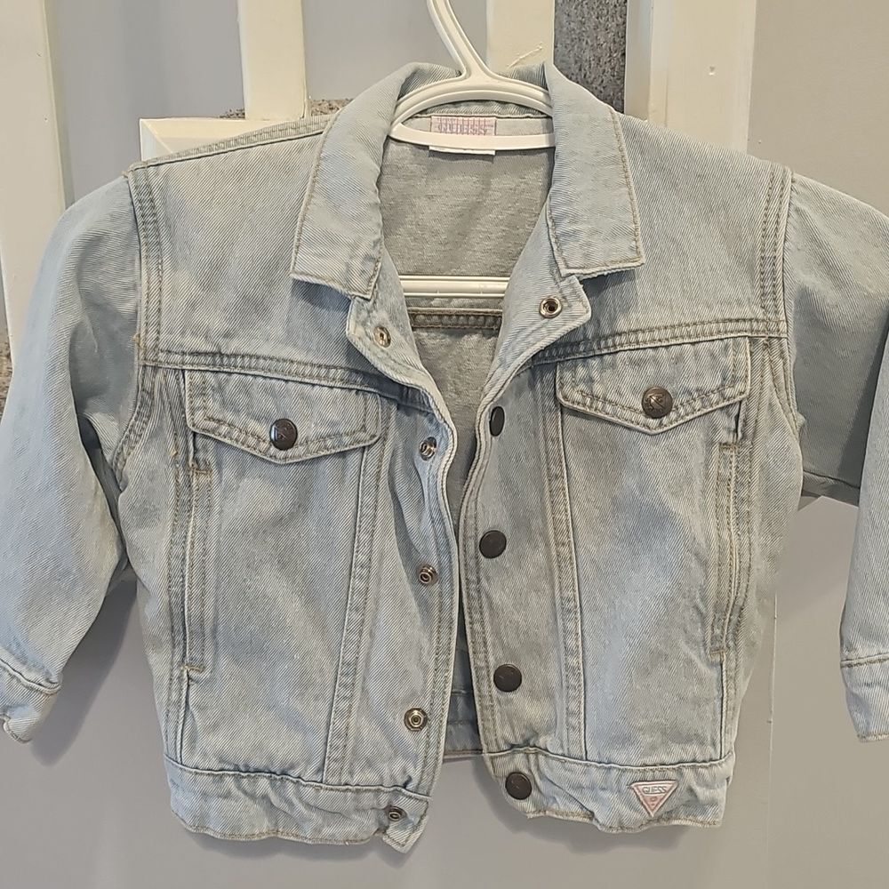 Vintage Guess Light Blue Kids Denim Jacket